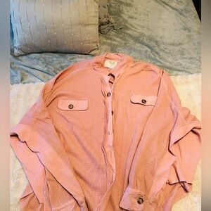TALULAH Pink Button-Up Shacket